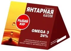 ЯНТАРНАЯ КАПЛЯ ОМЕГА-3 капс х100 Россия Экко плюс